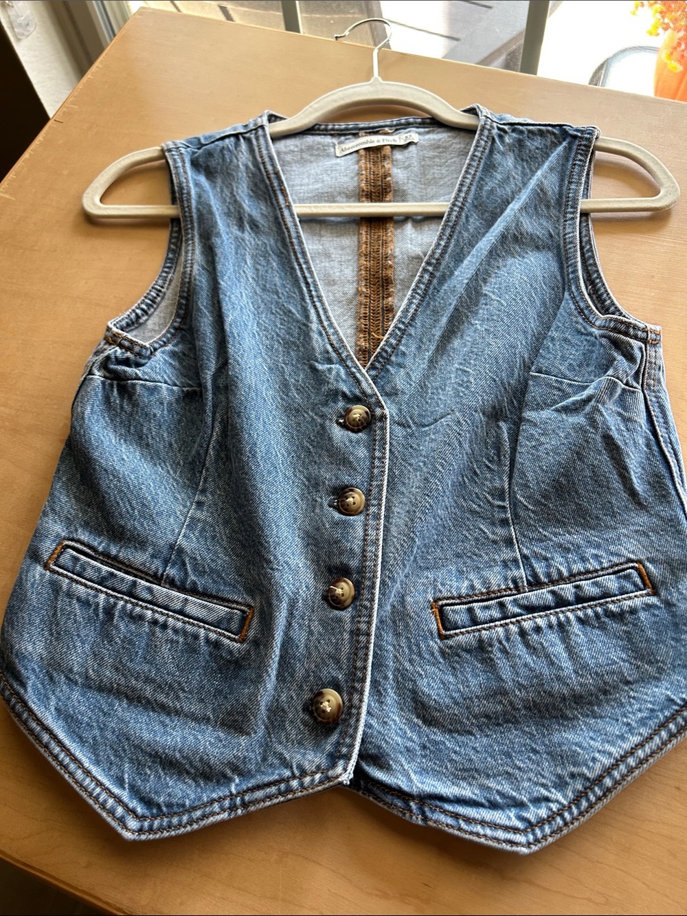 Womens denim vest